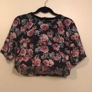Hm floral crop top